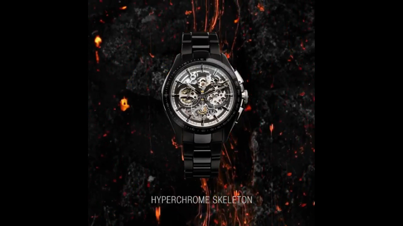 The new HyperChrome Skeleton Automatic Chronograph in black high