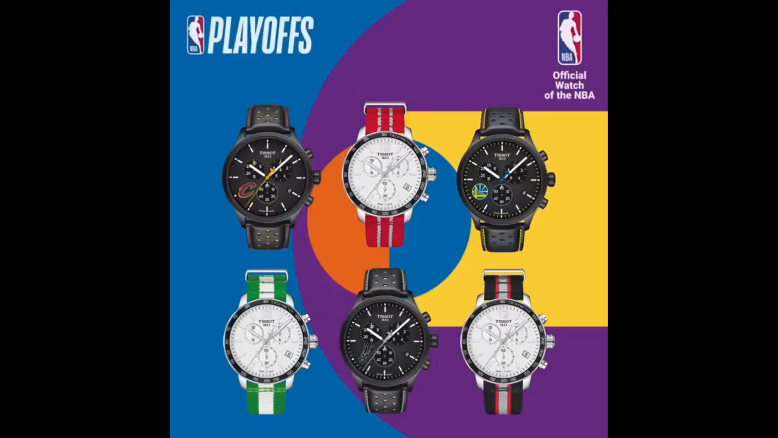 The Tissot Chrono XL NBA collection. Popley Jewellers Gold and