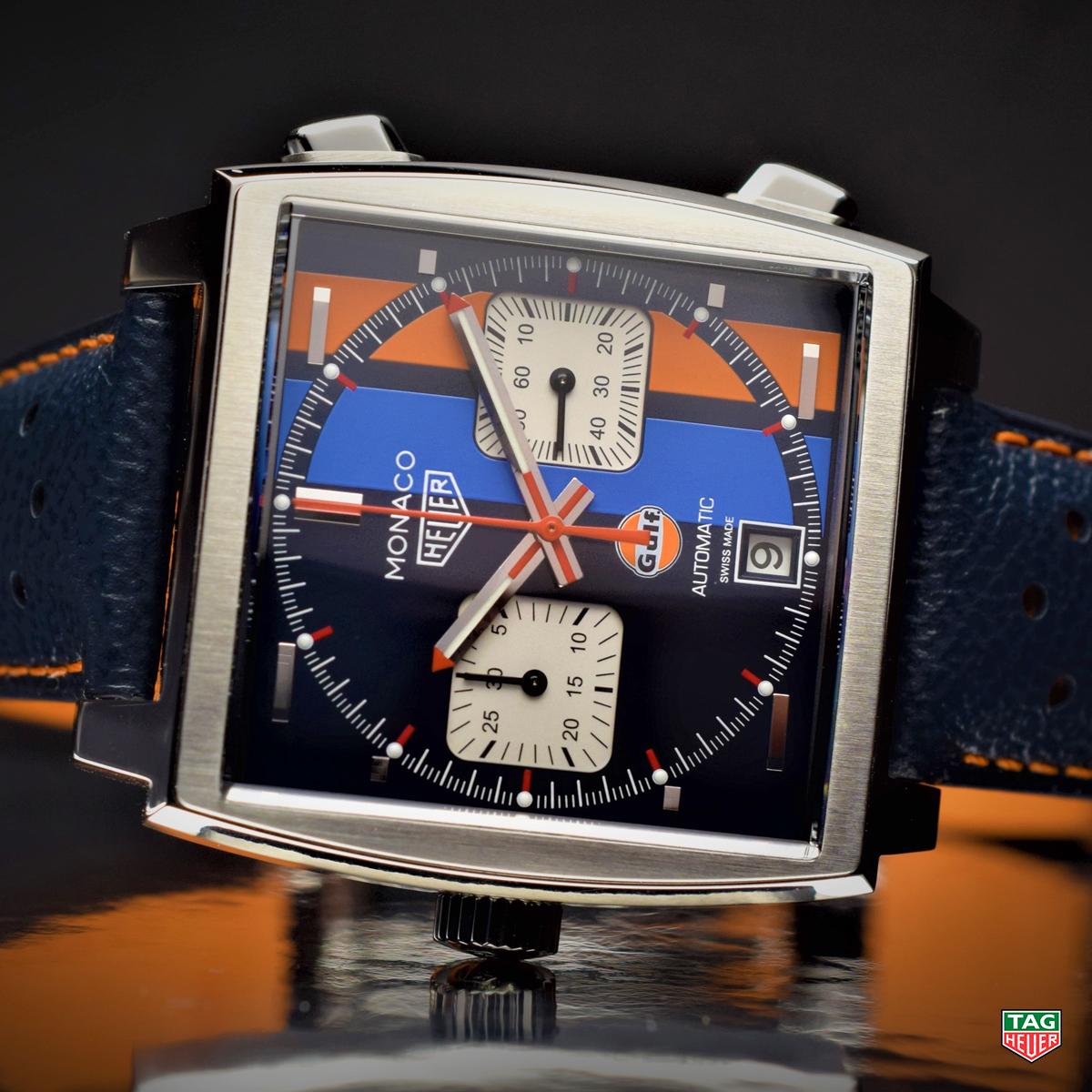 Whatever angle or whichever view the new TAG Heuer Monaco Calibre