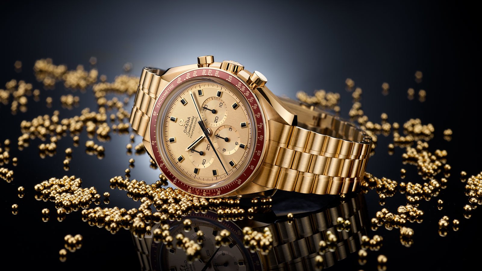 A SPEEDMASTER IN GOLD FOR APOLLO 11 Popley Jewellers Gold and