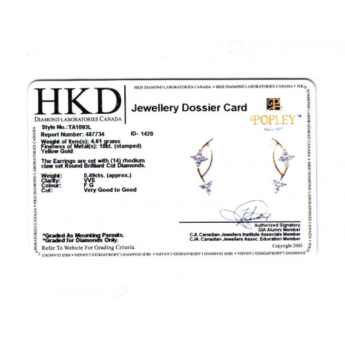 Natural Diamond Ids Earrings DID1304