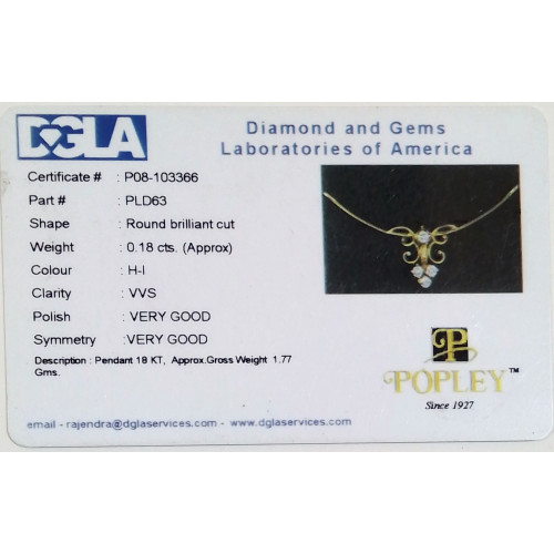 Diamond Ids Pendant DID2038