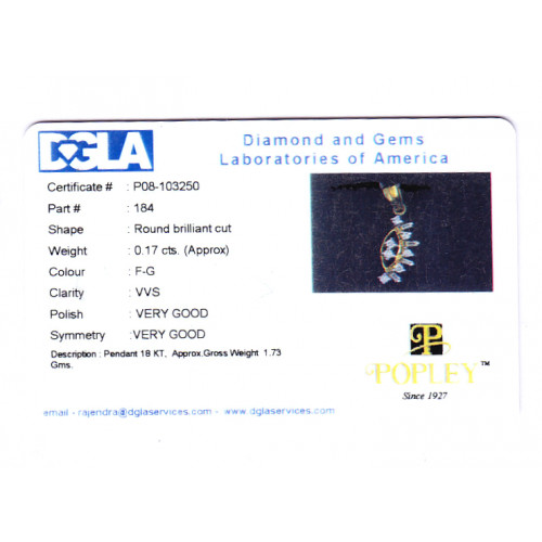 Natural Diamond Ids Pendant DID2115