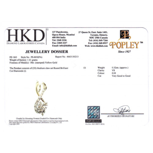 Natural Diamond Ids Pendant DID4039