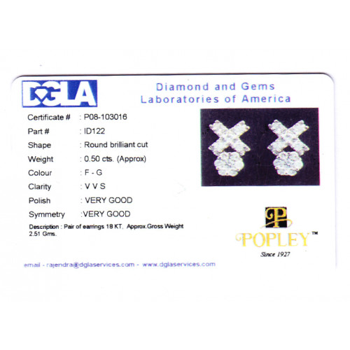 Natural Diamond Ids Earring DID4481