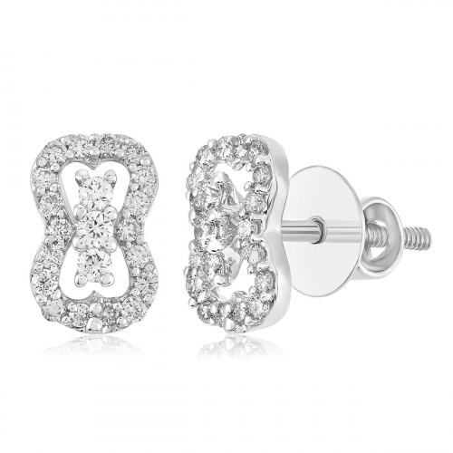 VFM 14K White Gold Diamonds Earring - VFM452