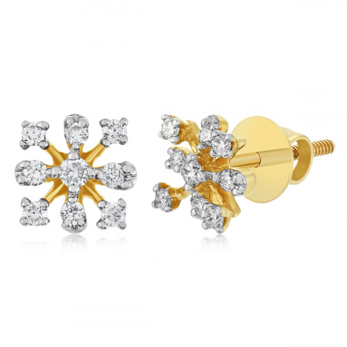 VFM 14K Yellow Gold Diamonds Earring - VFM431