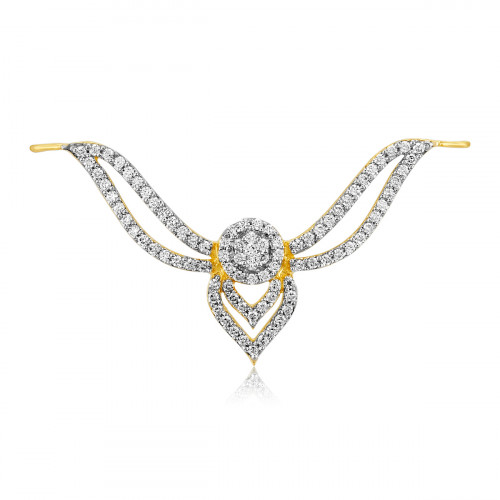 VFM 14K Yellow Gold Diamonds Pendant - VFM485