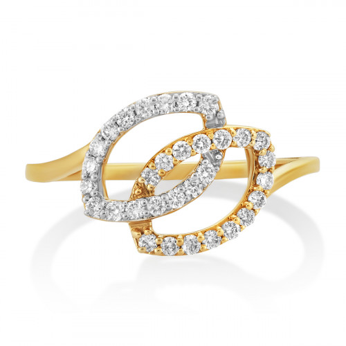 VFM 14K Yellow Gold Diamonds Ring - VFM448