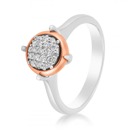 Emotions 18K White/Rose Gold Diamonds Ring - EMO2461