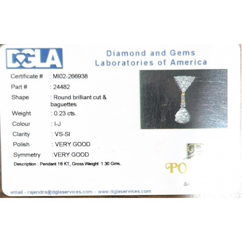 DIAMOND IDS PENDANT DID3199