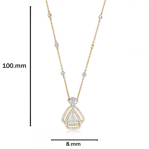 Ice Cubes 18kt Rose Gold Necklace ICE529